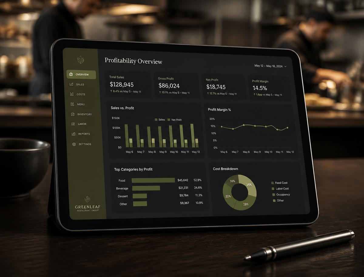 Informe de rentabilidad de una auditoría estratégica para restaurantes